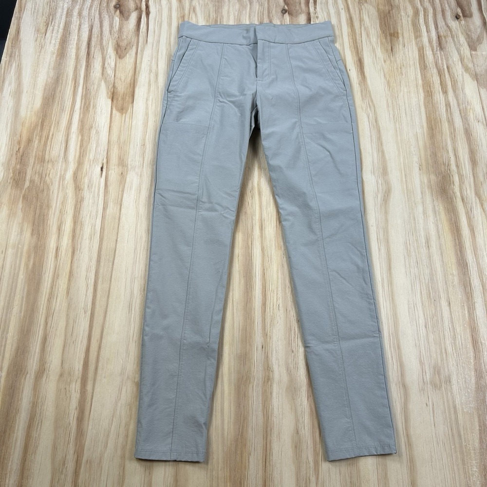 Athleta The Wander Stash Skinny Pants Beige Size 2 Women's Travel Hiking